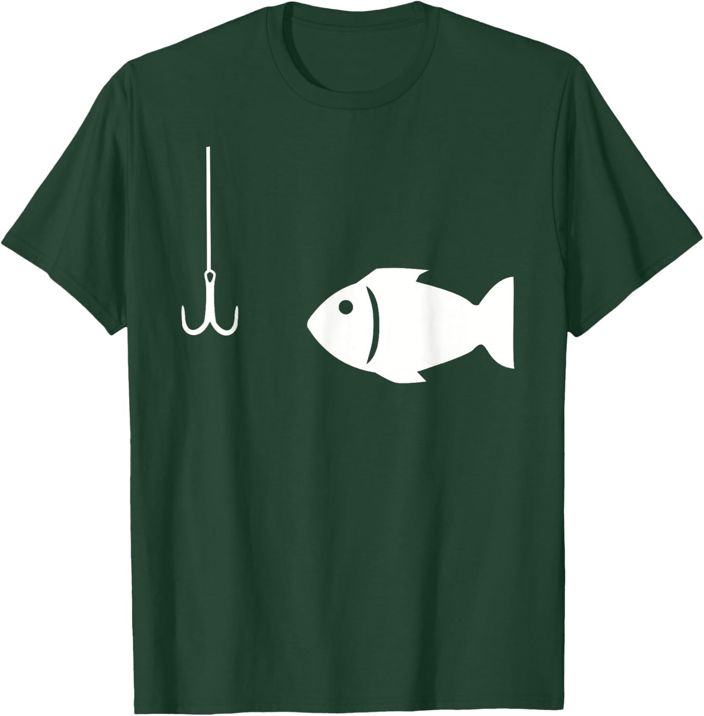 Fish and hook T-Shirt - T-Shirt | Forest