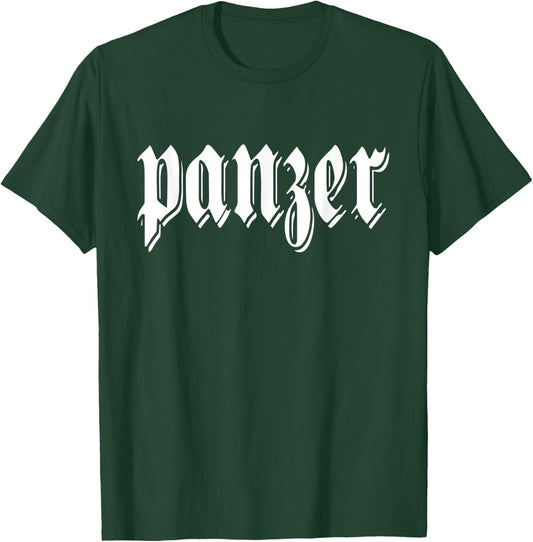 Panzer Deutschland German Word Germany Tank Military T-Shirt - T-Shirt | Forest