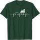 Sheep Heartbeat Sheep Sheep , black T-Shirt - T-Shirt | Forest