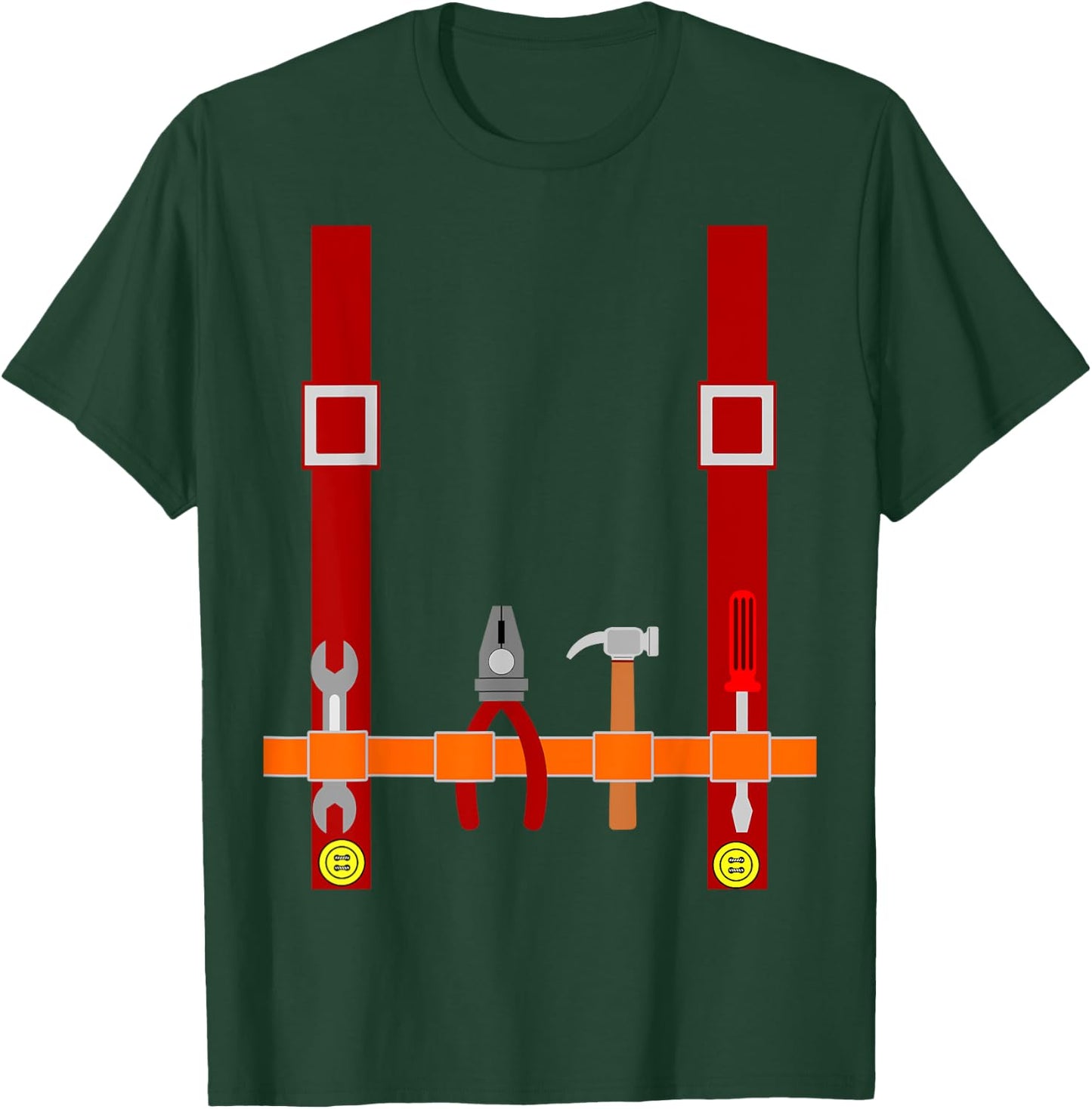 Men's Plumber Costume T-Shirt - T-Shirt | Forest