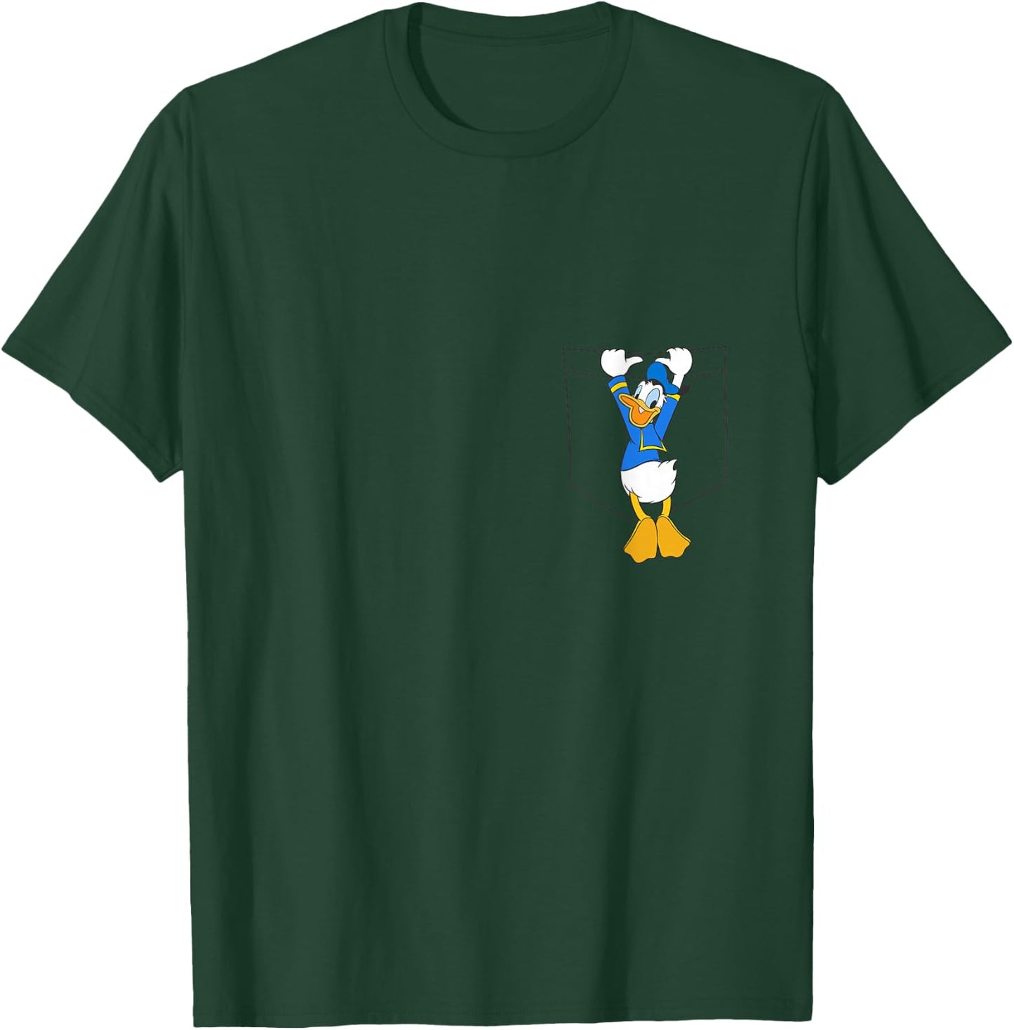 Disney Mickey & Friends Donald Duck Small Pocket T-Shirt - T-Shirt | Forest