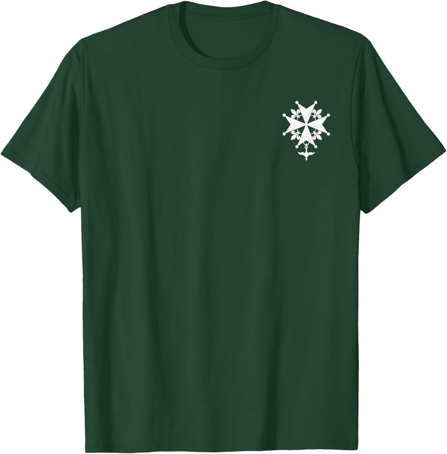Huguenot Cross French Protestant Symbol Calvinism T-Shirt - T-Shirt | Forest