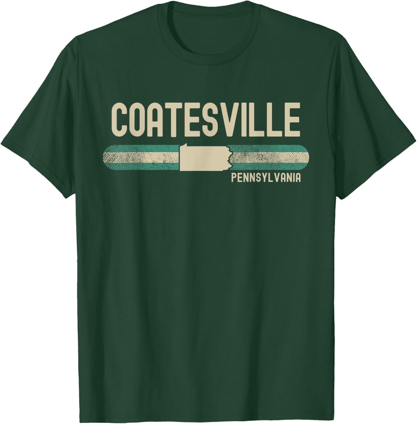 Coatesville PA | Pennsylvania | Travel & 80s Style T-Shirt - T-Shirt | Forest