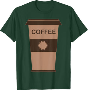 Coffee Cup Halloween Costume - Match With Donut Costume T-Shirt - T-Shirt | Forest