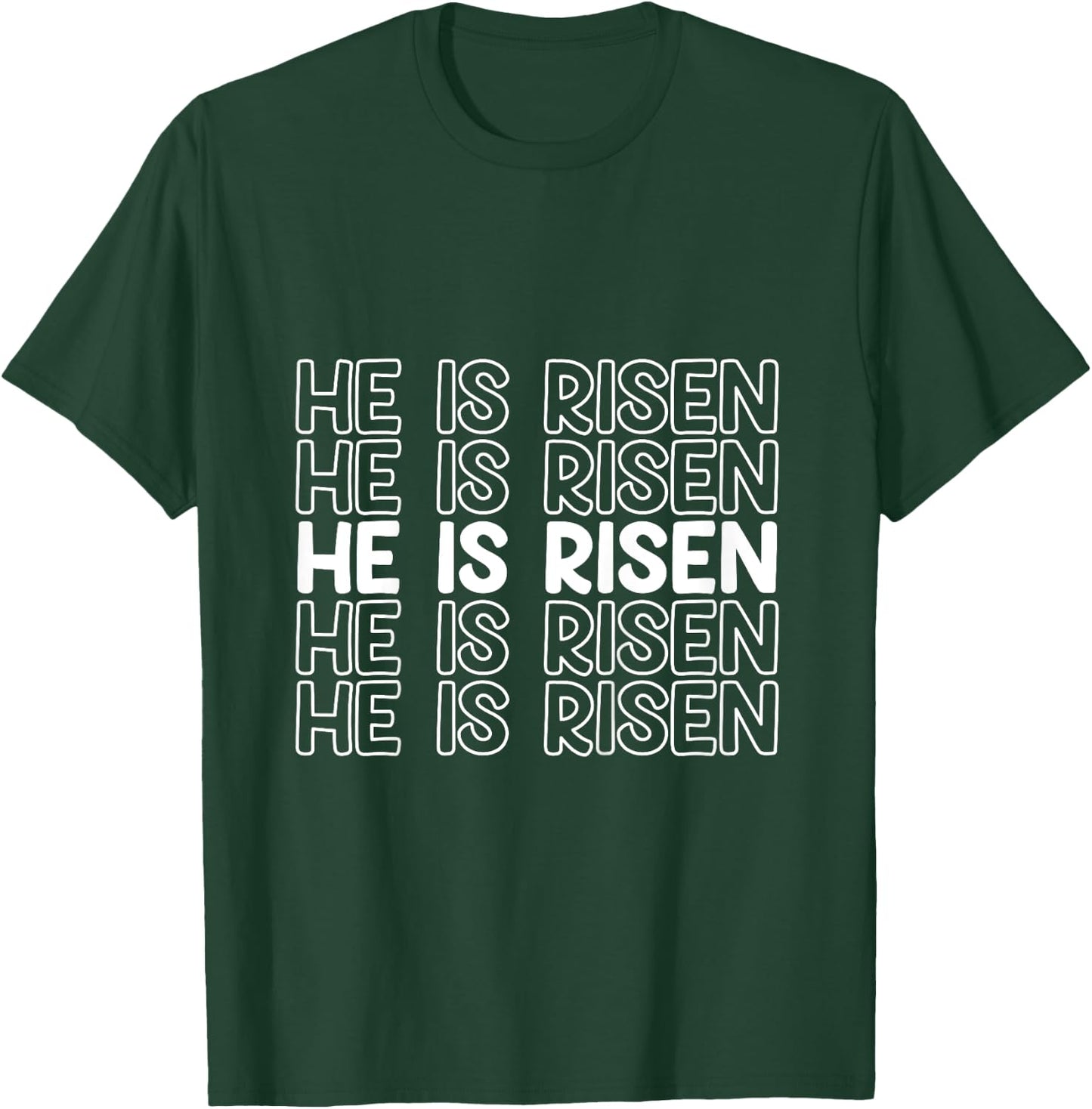 He Is Risen Christian Easter Boys And Girls Easter Toddlers T-Shirt - T-Shirt | Forest