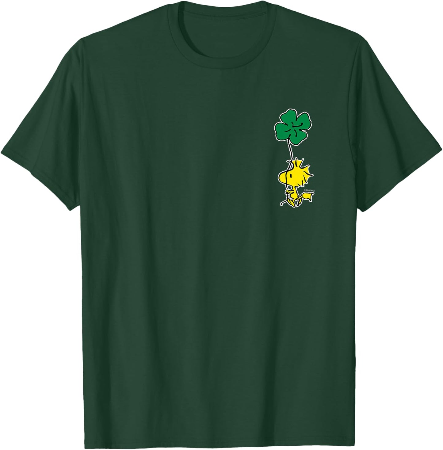 Peanuts - St. Patricks Day Woodstock Lucky Clover , blue T-Shirt - T-Shirt | Forest