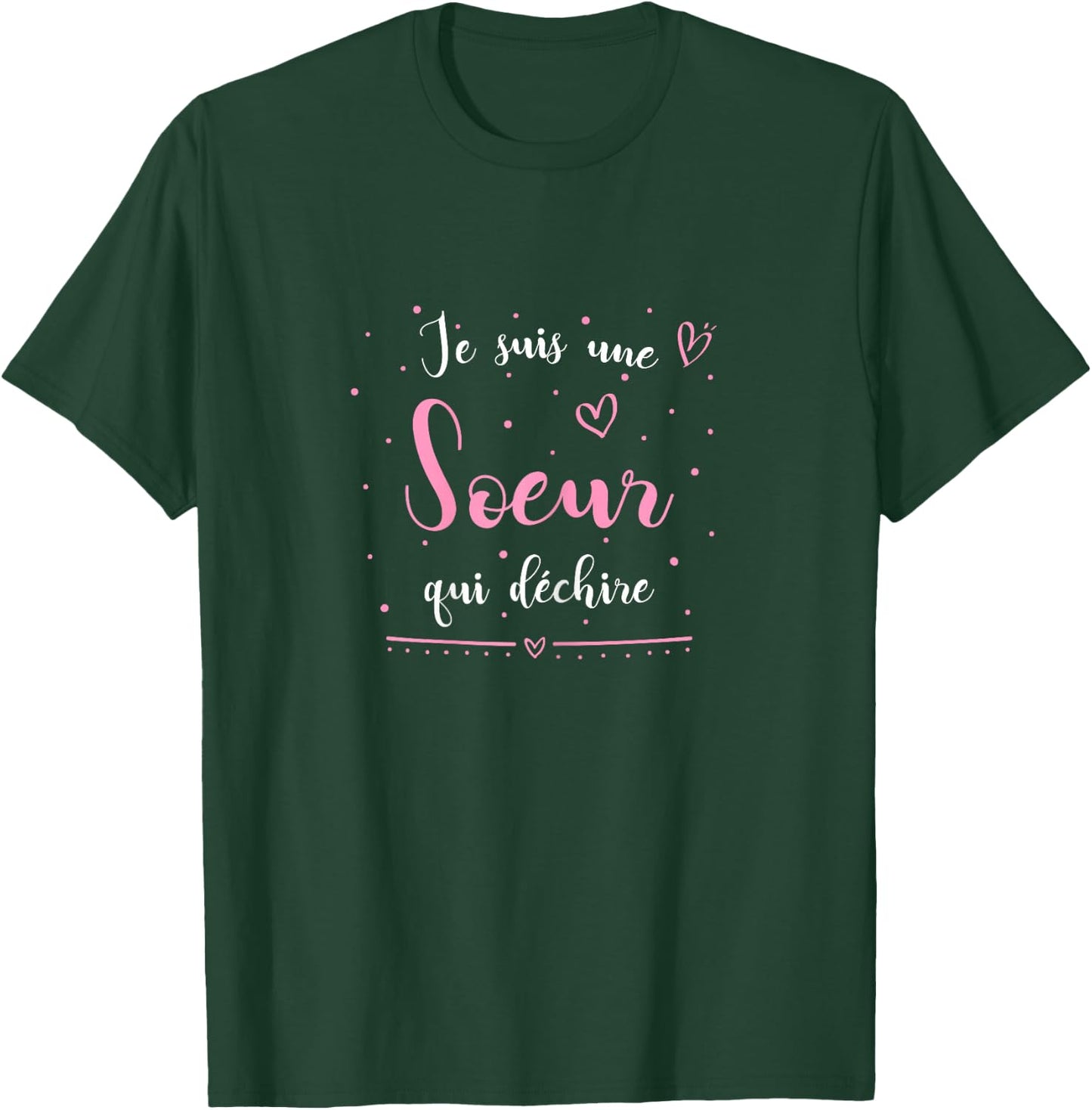 I'm a Sister Who Shred World's Best Sister , Black T-Shirt - T-Shirt | Forest