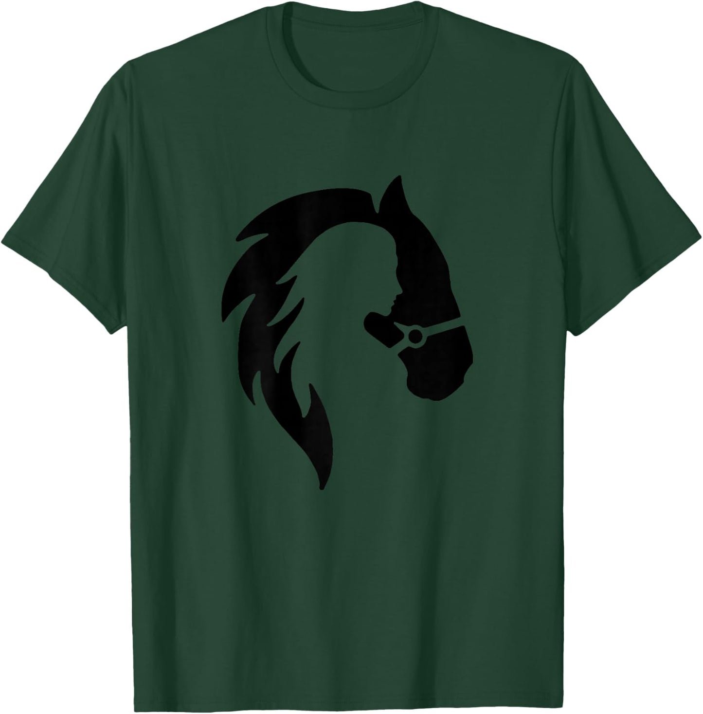 Horse Lover Women Girl Western Gift T-Shirt - T-Shirt | Forest