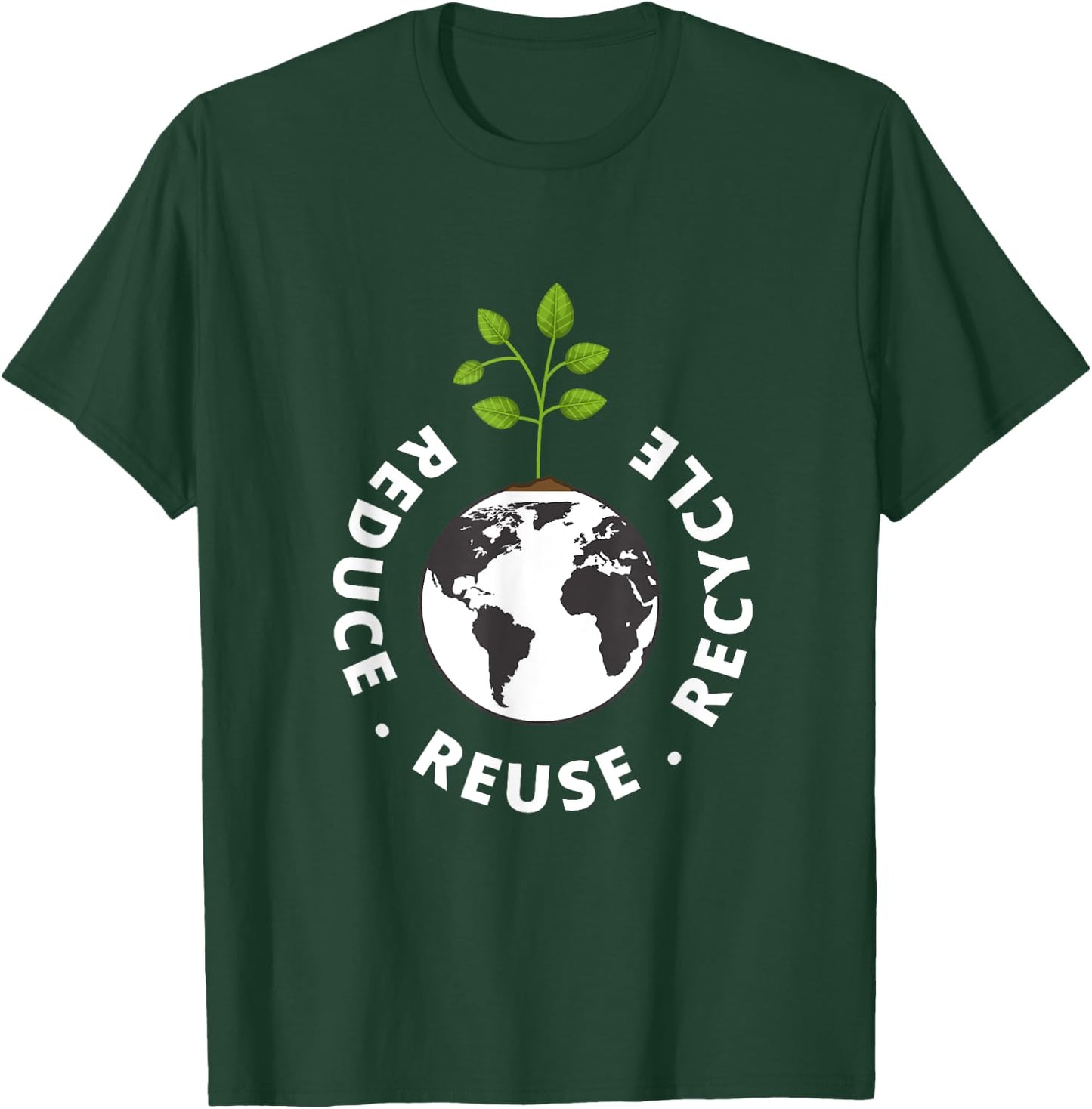 Recycling Earth Day Gift | Environment Reduce Reuse Recycle T-Shirt - T-Shirt | Forest