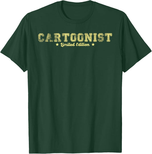 Funny Job Title Profession Birthday Worker CARTOONIST Gifts T-Shirt - T-Shirt | Forest