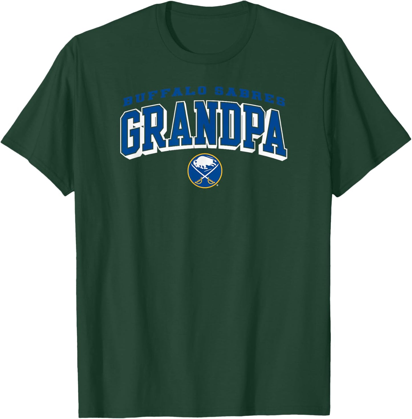Buffalo Sabres Grandpa Arch Black NHL Officially Licensed T-Shirt - T-Shirt | Forest