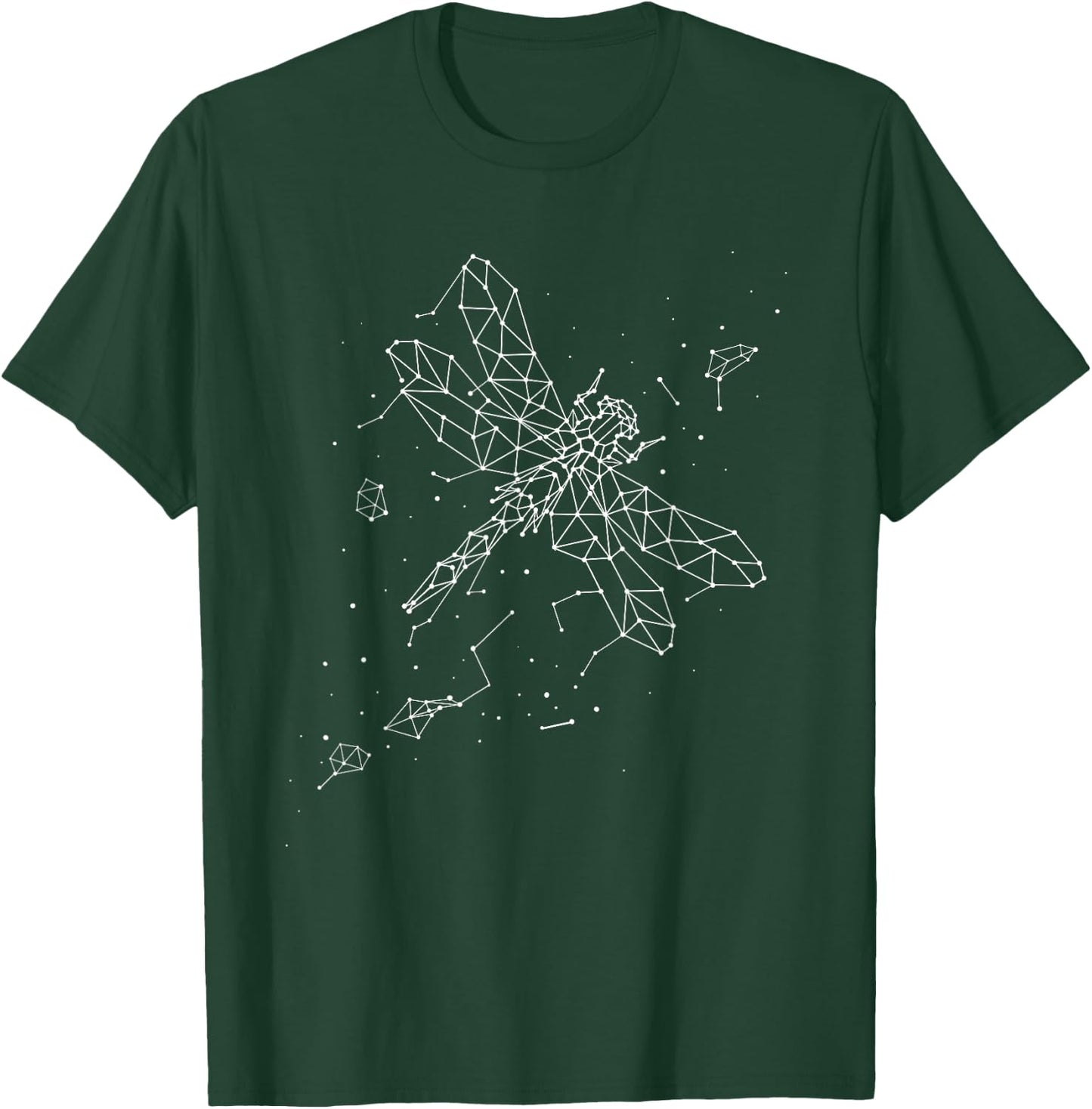 Dragonfly Minimalist Line - Insects Nature Lover Entomology T-Shirt - T-Shirt | Forest