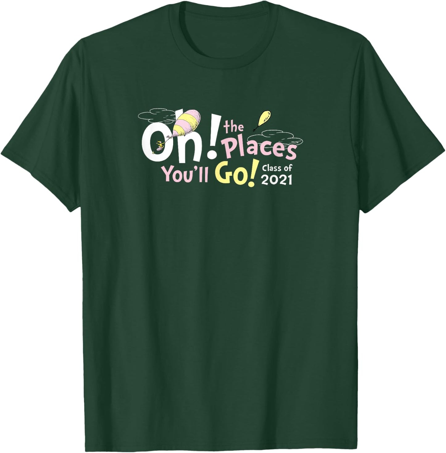 Dr. Seuss Oh the Places You'll Go! Clouds T-Shirt - T-Shirt | Forest