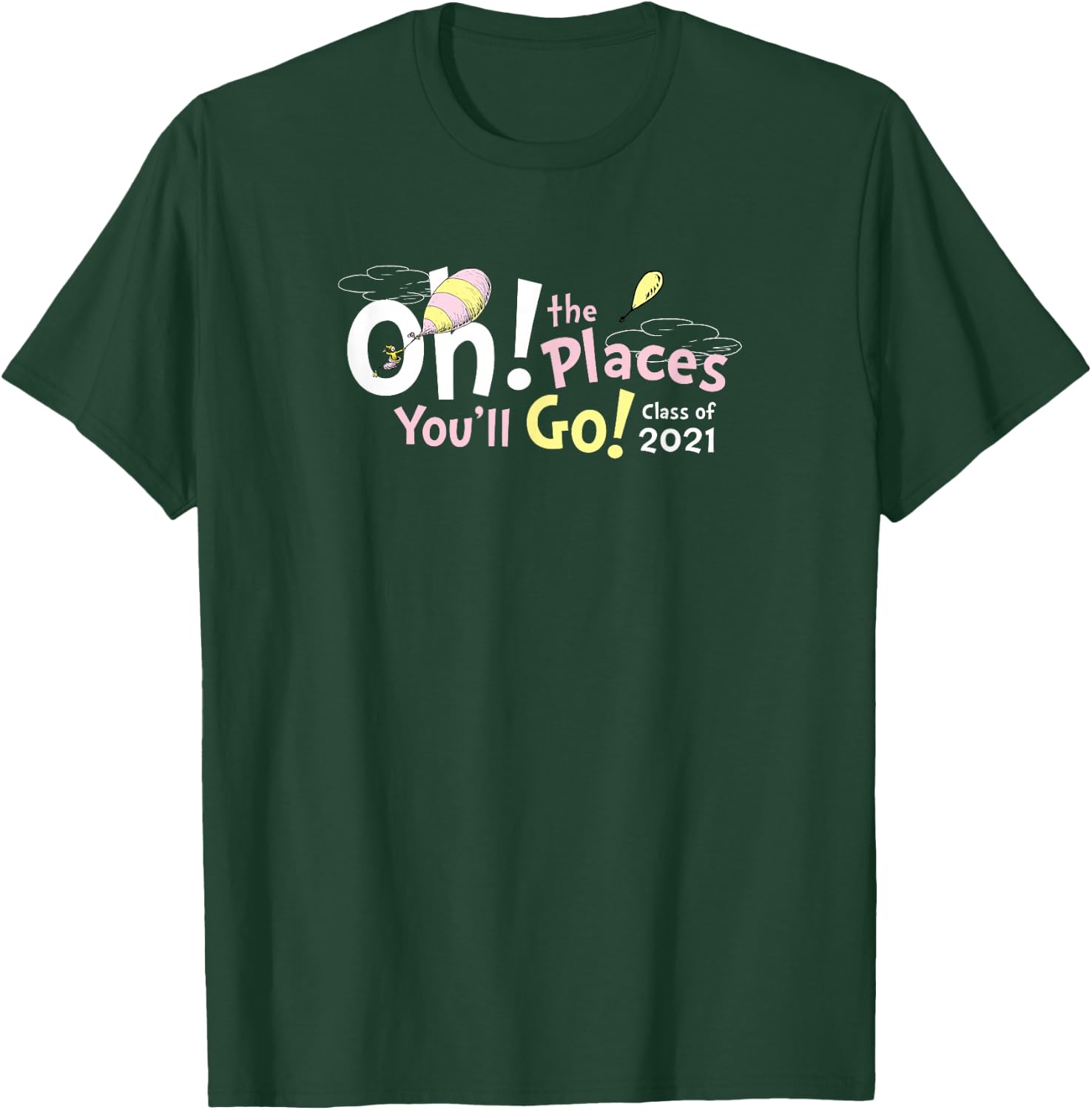 Dr. Seuss Oh the Places You'll Go! Clouds T-Shirt - T-Shirt | Forest