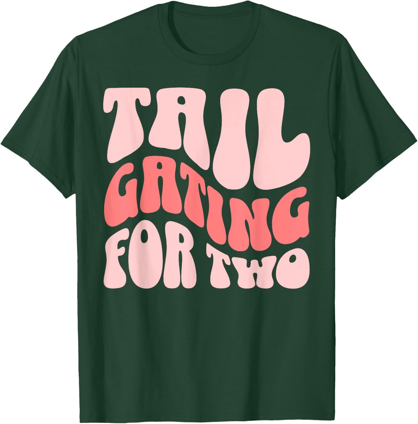Football Pregnancy Announcement Tailgating For Two T-Shirt - T-Shirt | Forest