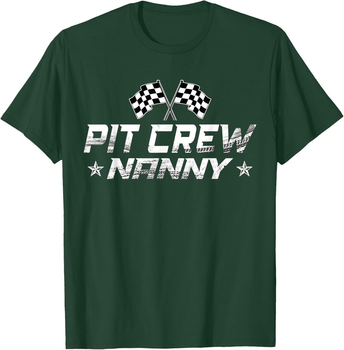Race Car Birthday Party Racing Family Nanny Pit Crew T-Shirt - T-Shirt | Forest