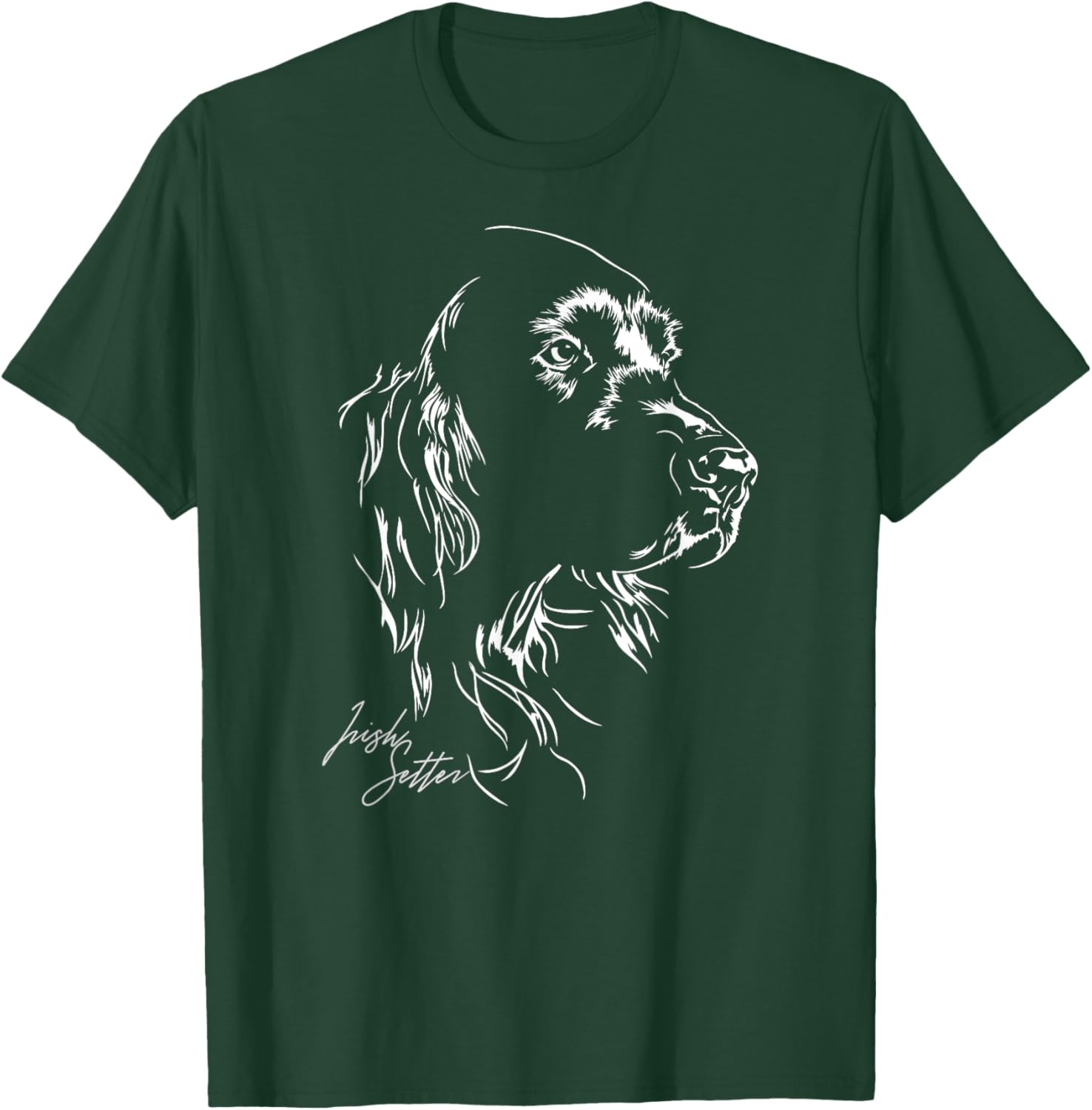 Irish Setter dog hund Shirt gift breed Men Women T-Shirt - T-Shirt | Forest