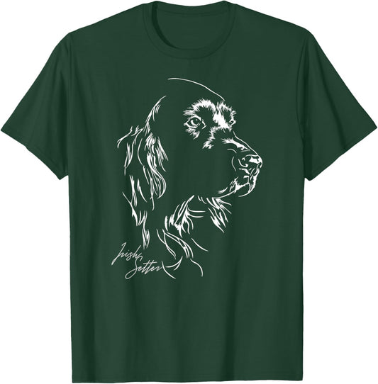 Irish Setter dog hund Shirt gift breed Men Women T-Shirt - T-Shirt | Forest