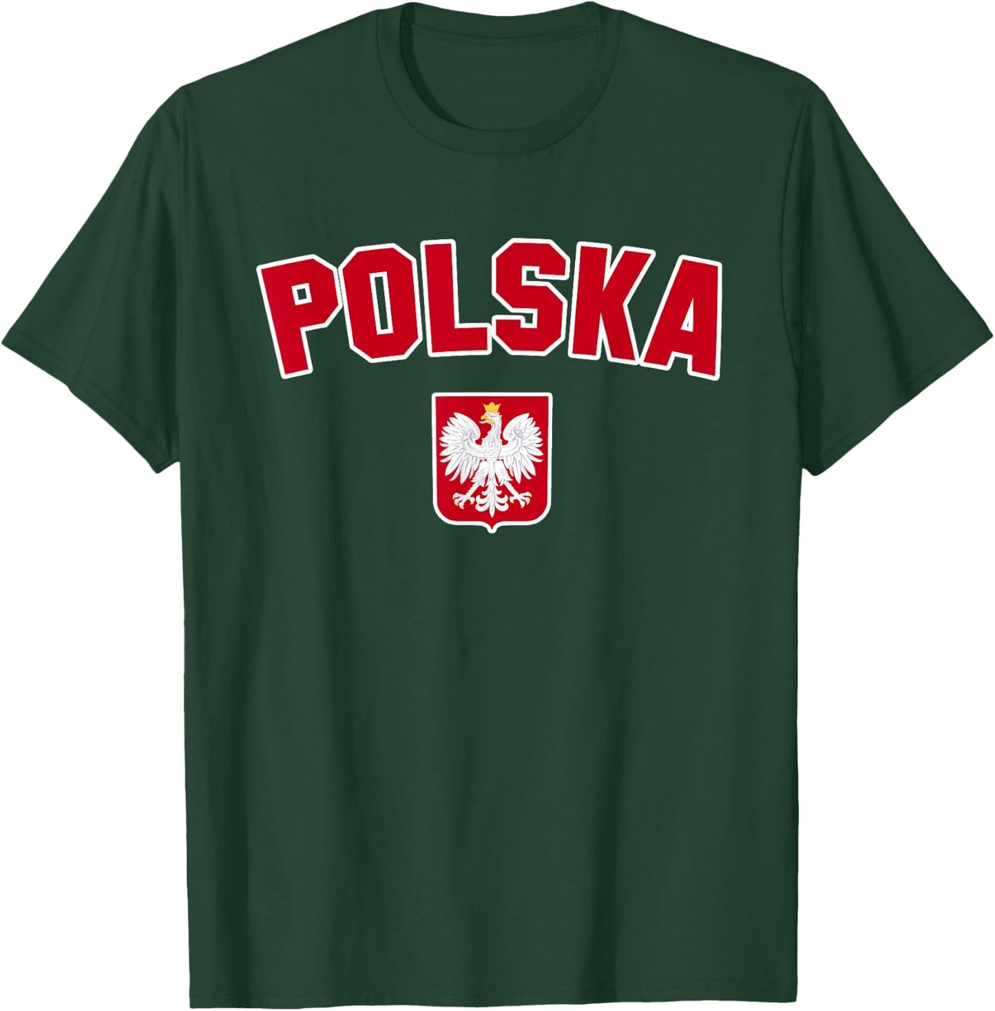 POLAND POLSKA Flag | Men Women Children POLAND , Black, S T-Shirt - T-Shirt | Forest