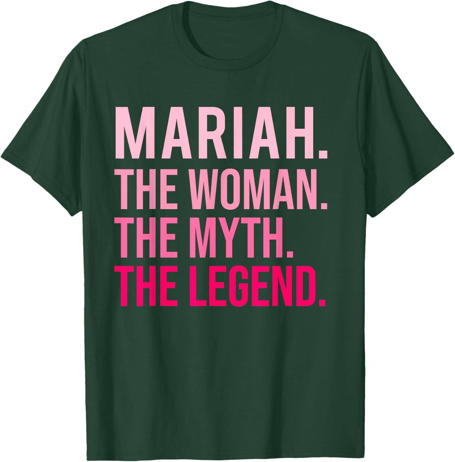 Mariah The Woman The Myth The Legend A Valentine's Day Funny , Black, S T-Shirt - T-Shirt | Forest