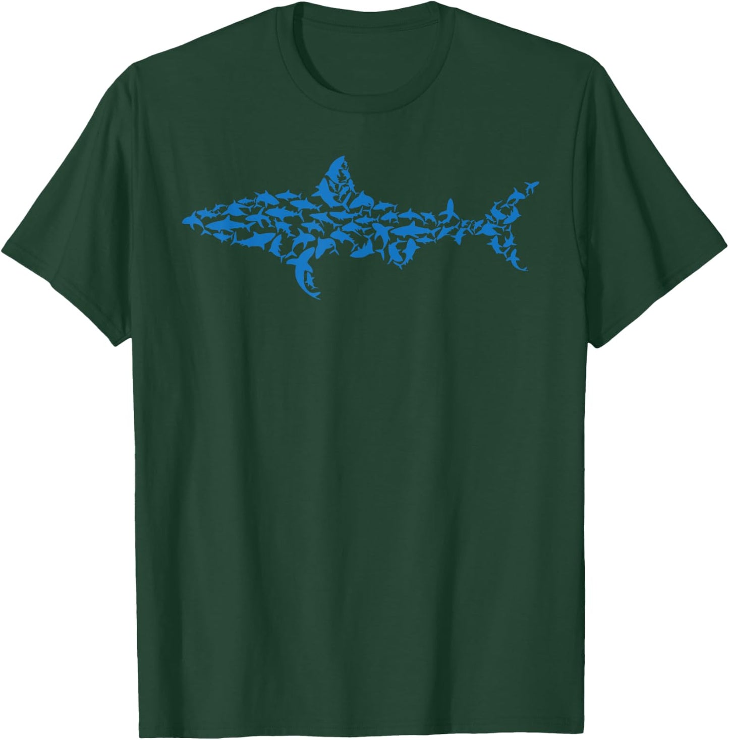 Great White Shark - Sharks Silhouette Shark Fish White Shark T-Shirt - T-Shirt | Forest