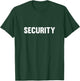 Security Chest and Back Print Security , black, s T-Shirt - T-Shirt | Forest