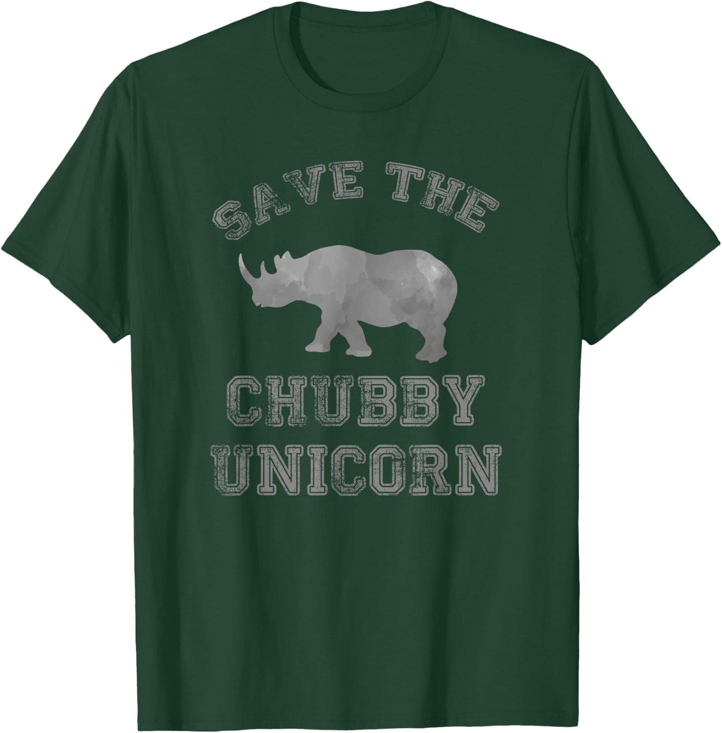 Save The Chubby Unicorn Shirt Funny Unicorn Lover Gift T-Shirt - T-Shirt | Forest