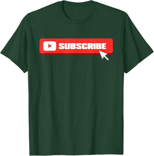 Social Media Like Share Comment Subscribe Vlogger T-Shirt - T-Shirt | Forest