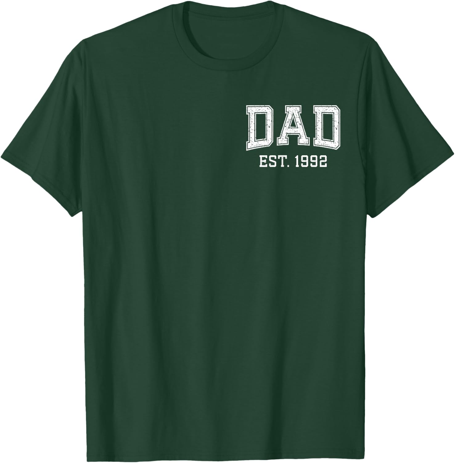 Dad Est 1992 Custom Dad Personalized Fathers Day Customized T-Shirt - T-Shirt | Forest