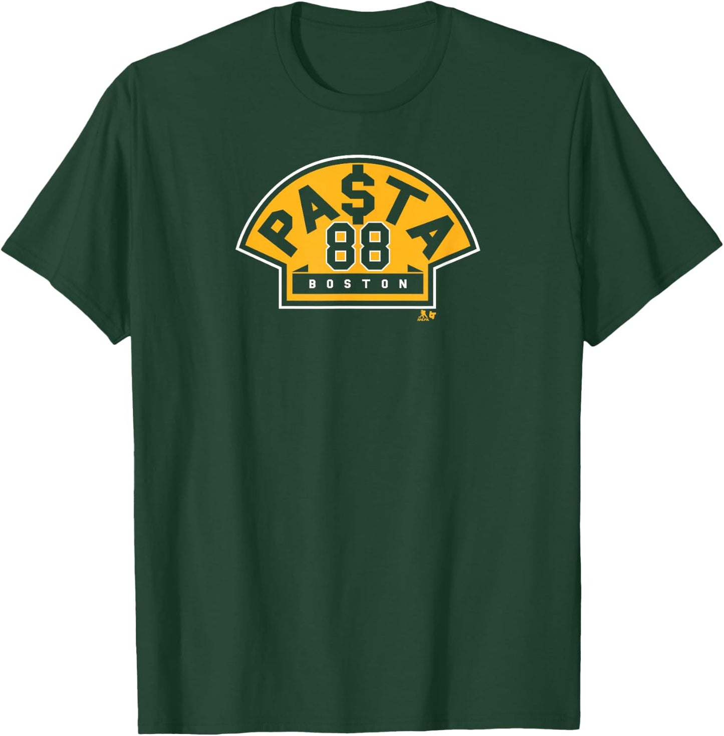 BreakingT David Pastrnak - PA$TA - Boston Hockey T-Shirt - T-Shirt | Forest