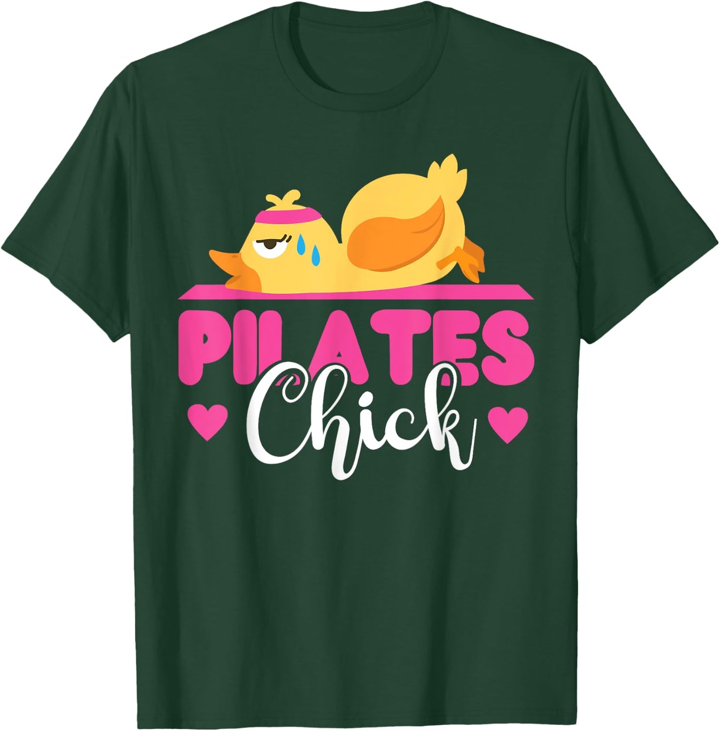 Pilates Instructor Teacher Chicken Girl Pilates Chick T-Shirt - T-Shirt | Forest