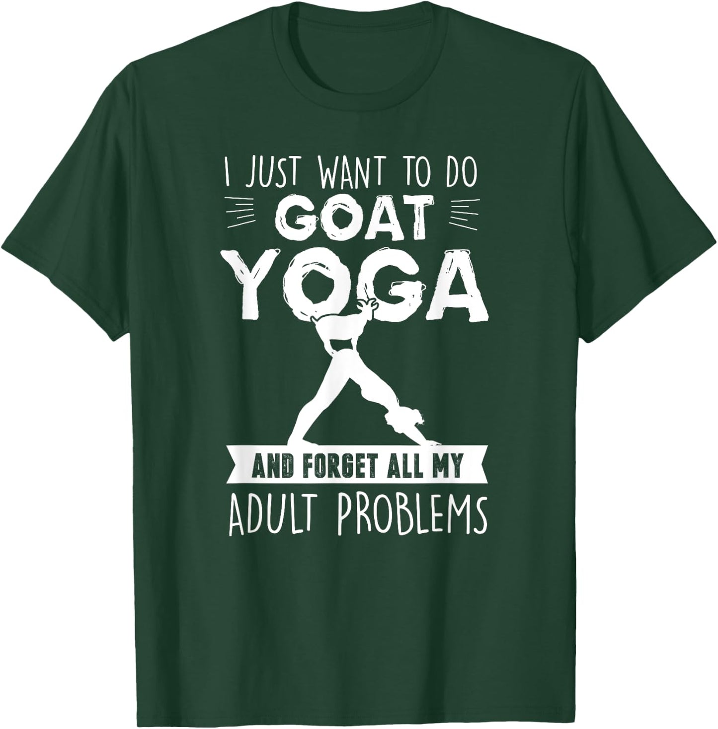 Funny Goat Yoga - Spiritual Cuteness T-Shirt - T-Shirt | Forest