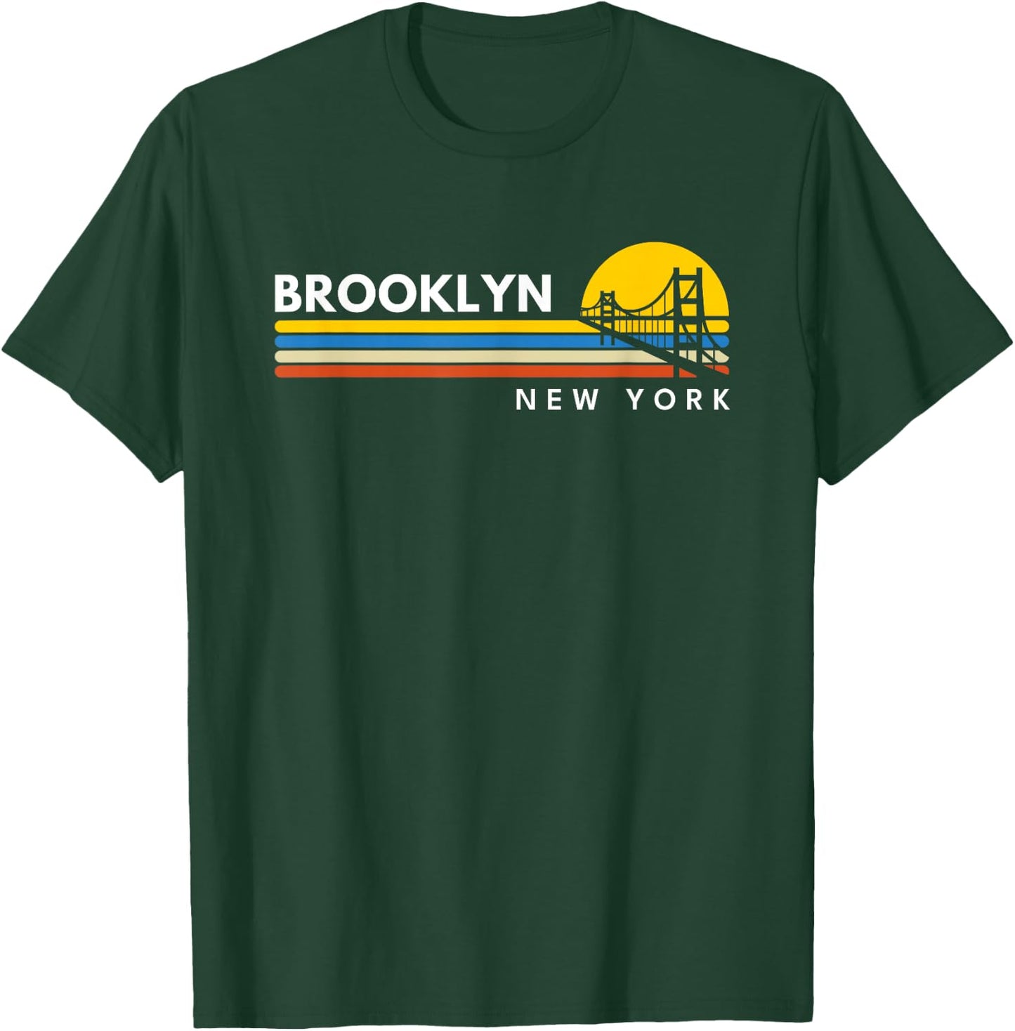 Brooklyn New York NY , Black, S T-Shirt - T-Shirt | Forest