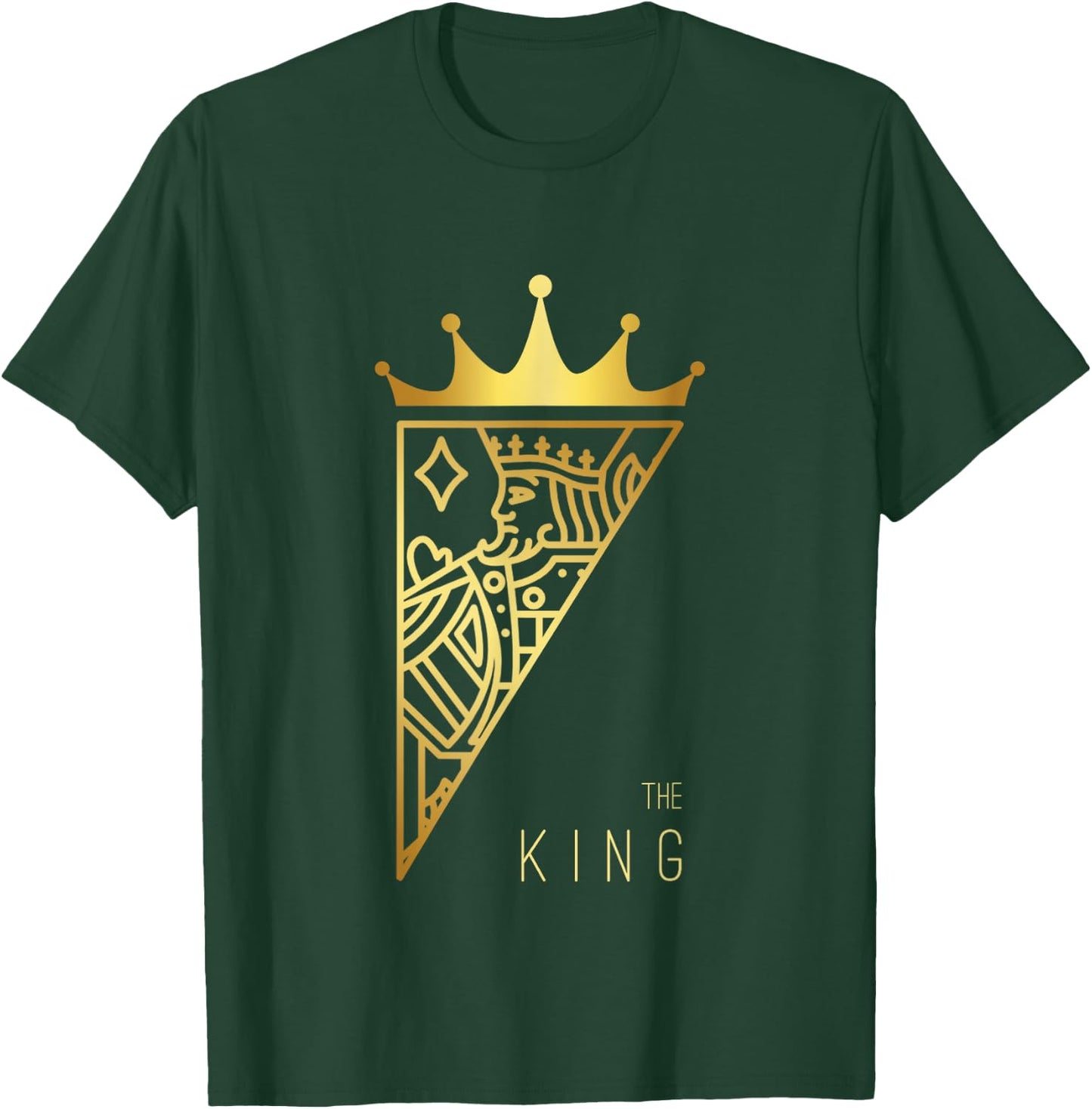 The King Card Funny Cute Couple Lover Gift T-Shirt - T-Shirt | Forest