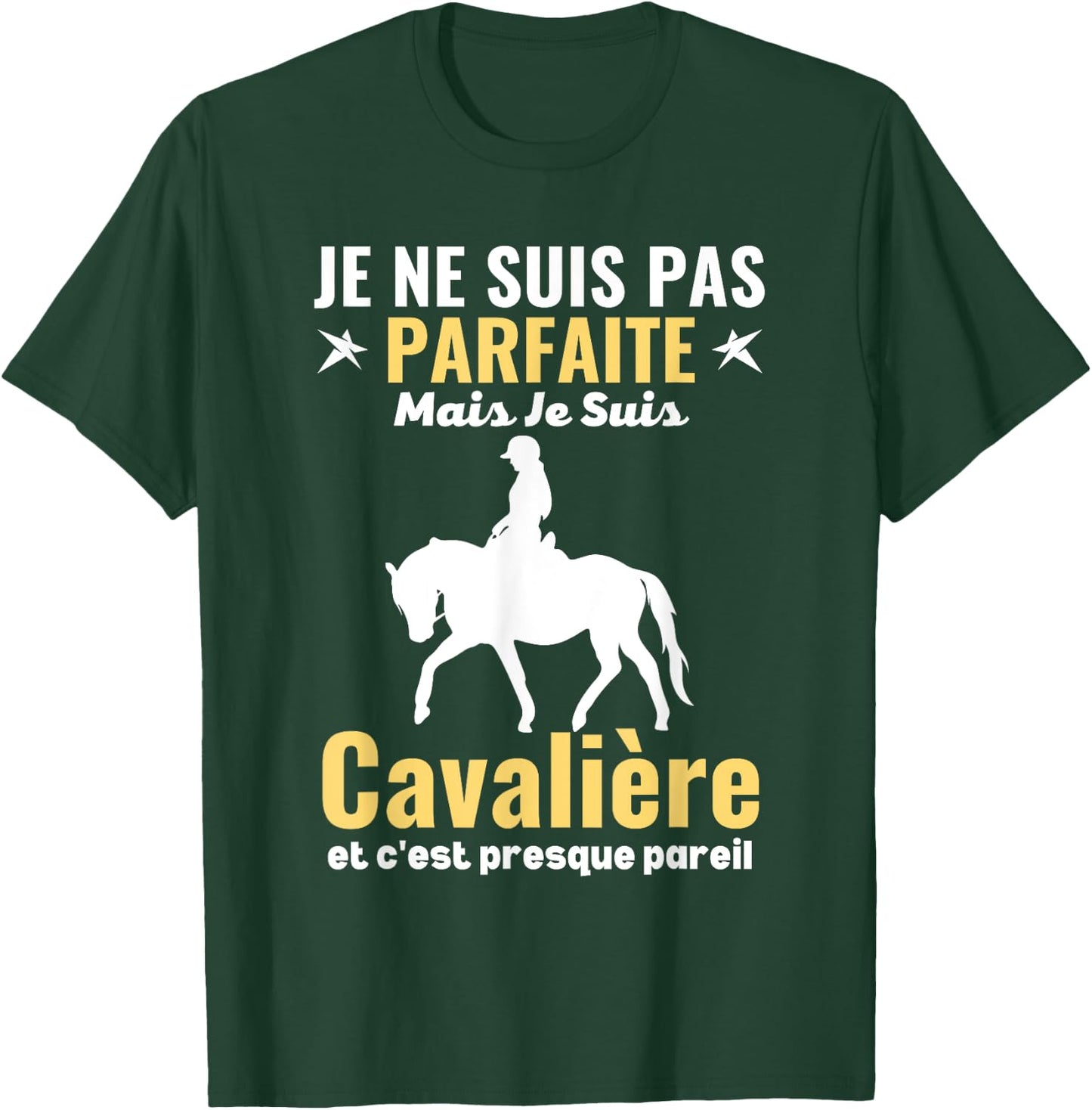 Je Suis Pas Parfait Mais Je Suis Un Rider Equitante , Black, Female X-Small T-Shirt - T-Shirt | Forest