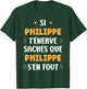 Name Philippe t'énerve Humour Personalised Name Philippe , Black, S T-Shirt - T-Shirt | Forest