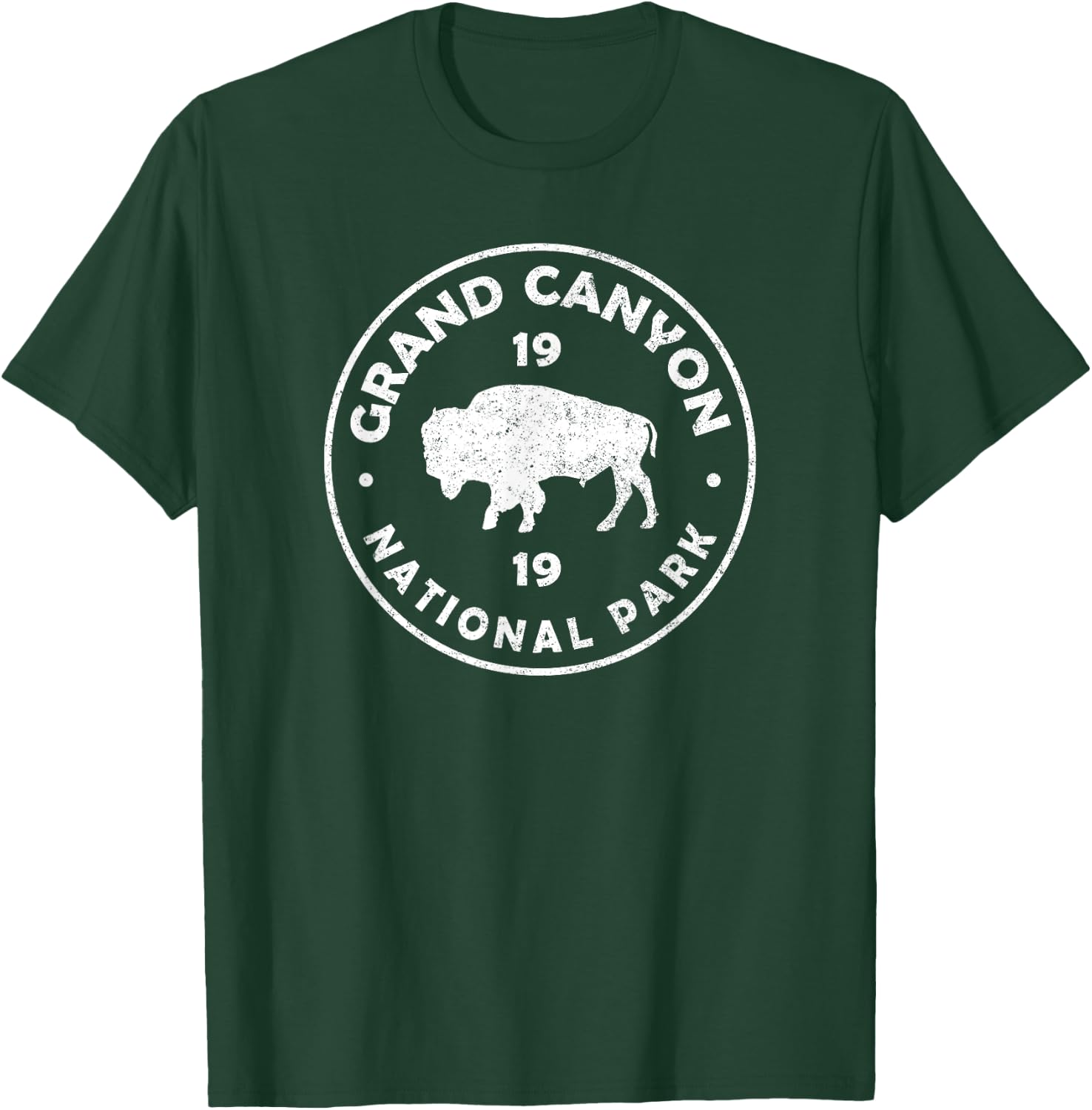Grand Canyon National Park Arizona Bison Men Souvenir T-Shirt - T-Shirt | Forest