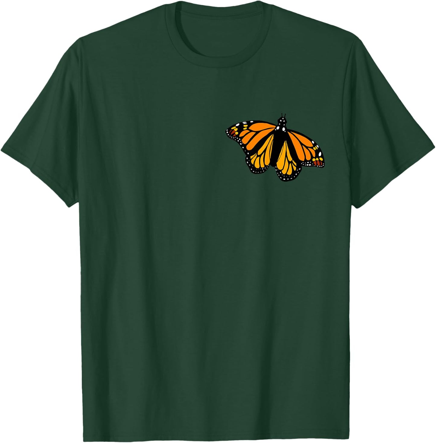 Monarch Butterfly Pocket Shirt by Milkweed Mavens Nature T-Shirt - T-Shirt | Forest