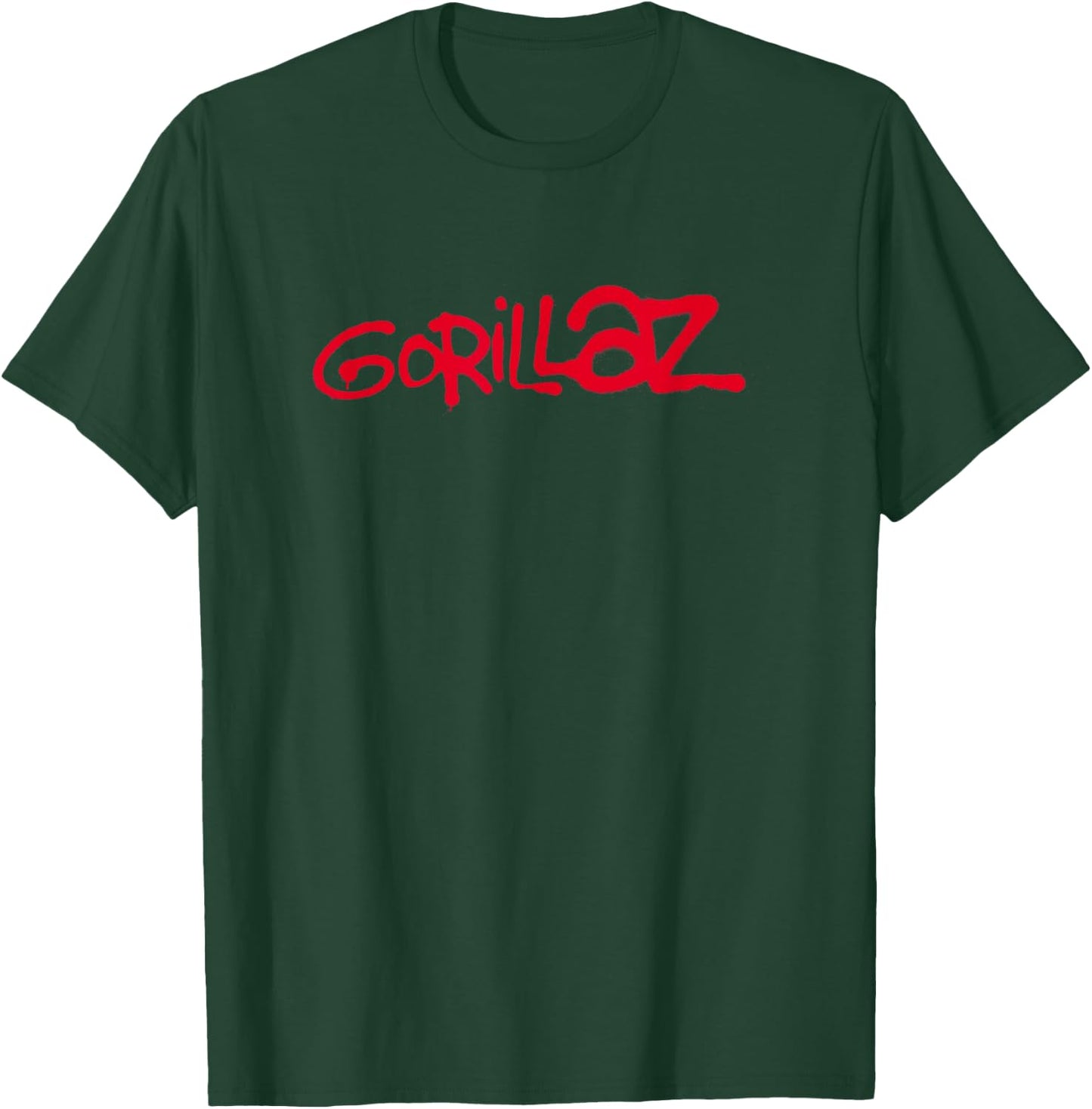 Gorillaz Paint Brush Red Logo , black T-Shirt - T-Shirt | Forest