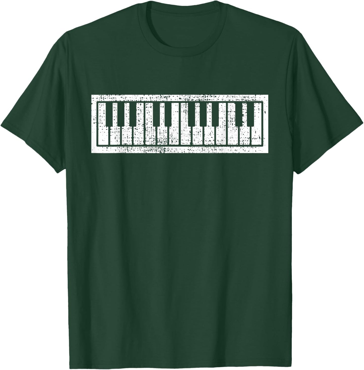 Piano Keyboard Musical Musician Pianist Gift T-Shirt - T-Shirt | Forest