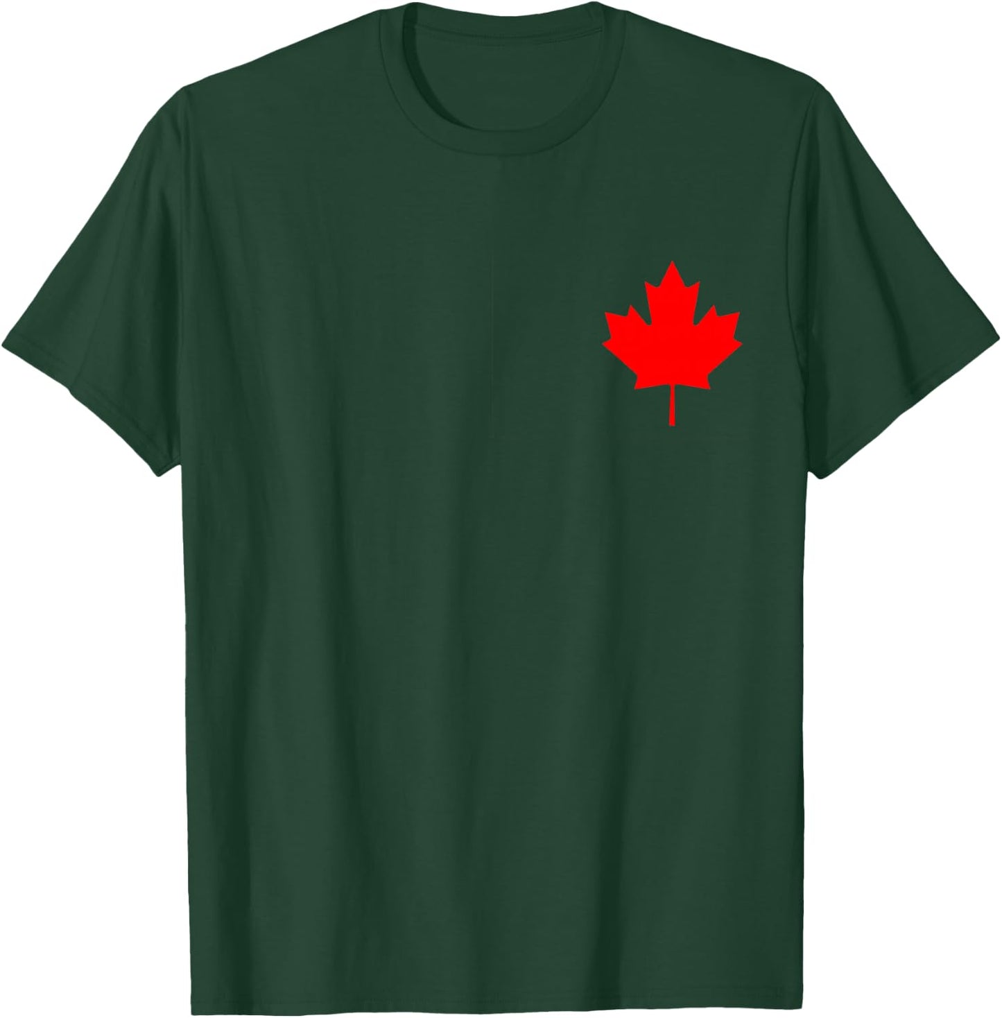 Red Maple Leaf Flag of Canada Cool Canadian Flags Men Women T-Shirt - T-Shirt | Forest