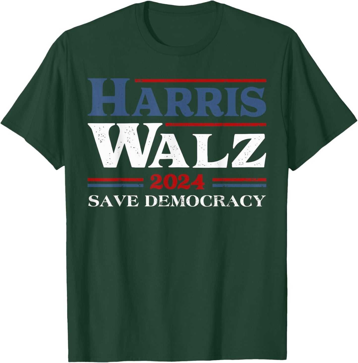 Madam Kamala Harris Waltz 2024 Election Save Democracy T-Shirt - T-Shirt | Forest