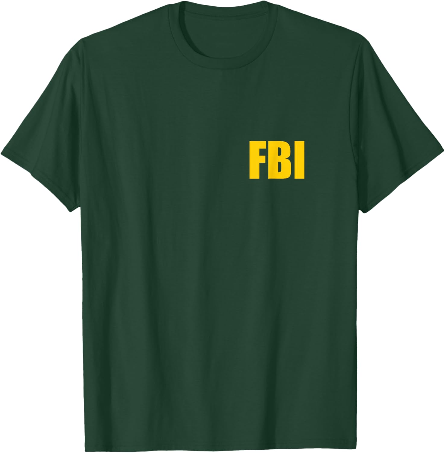 FBI Agent Funny Halloween Costume Front Back Shirt T-Shirt - T-Shirt | Forest