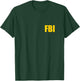 FBI Agent Funny Halloween Costume Front Back Shirt T-Shirt - T-Shirt | Forest