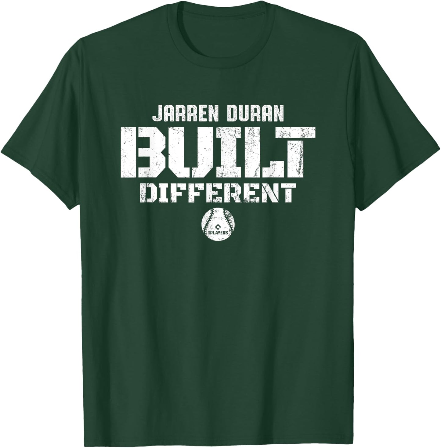 Built Different Jarren Duran Boston Baseball MLBPA T-Shirt - T-Shirt | Forest