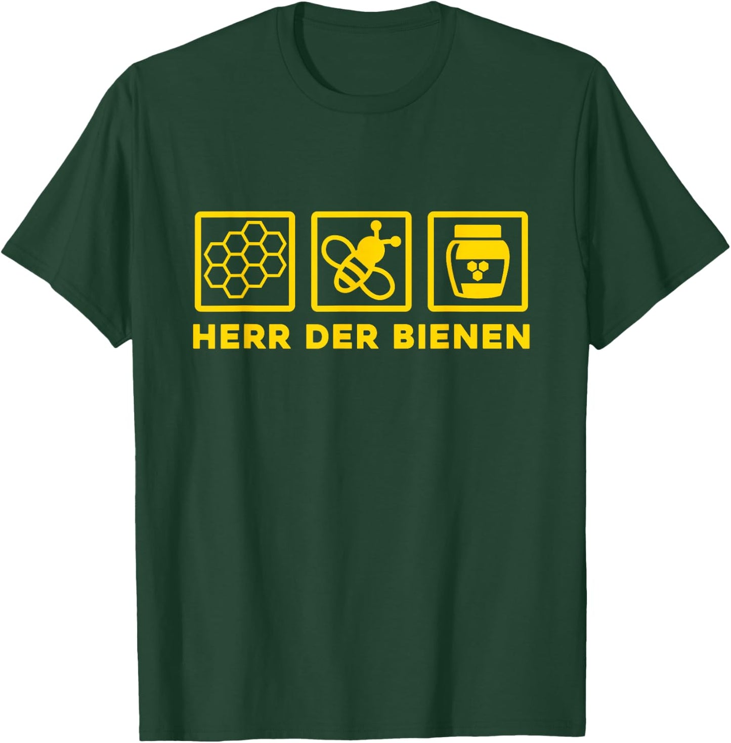 Bee Beekeeper Honeycomb Save Bees Honey Dealer Bee Motif , black T-Shirt - T-Shirt | Forest