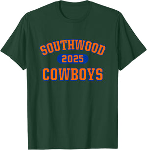 Southwood Cowboys High School Arch 2025 T-Shirt - T-Shirt | Forest