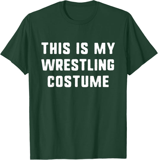 This is My Wrestling Costume Halloween Funny Easy Kids Adult T-Shirt - T-Shirt | Forest