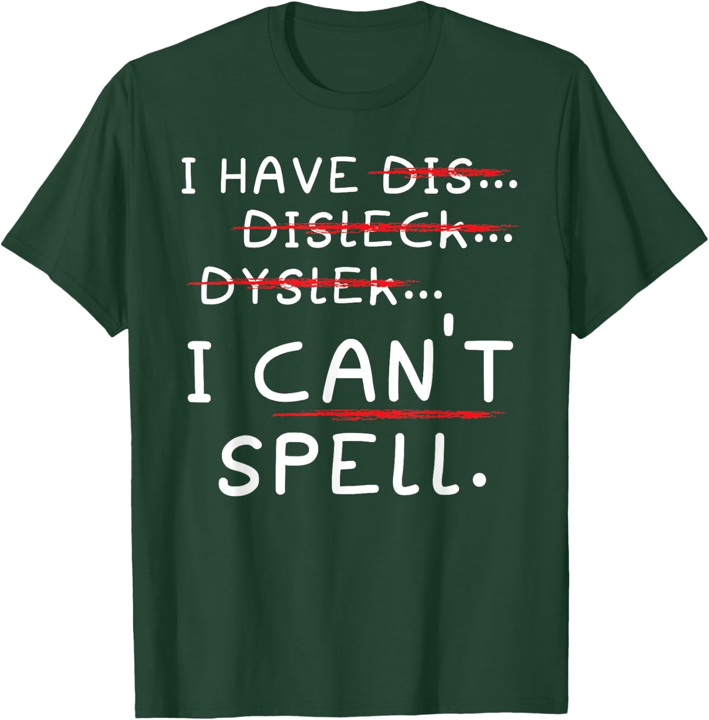 Dyslexia Awareness Reading Disorder Learning Disability T-Shirt - T-Shirt | Forest