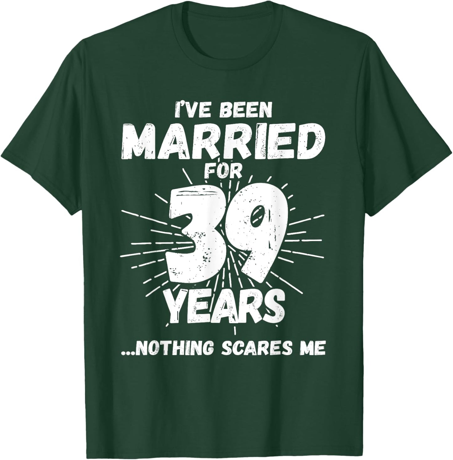 Couples Married 39 Years - Funny 39th Wedding Anniversary T-Shirt - T-Shirt | Forest